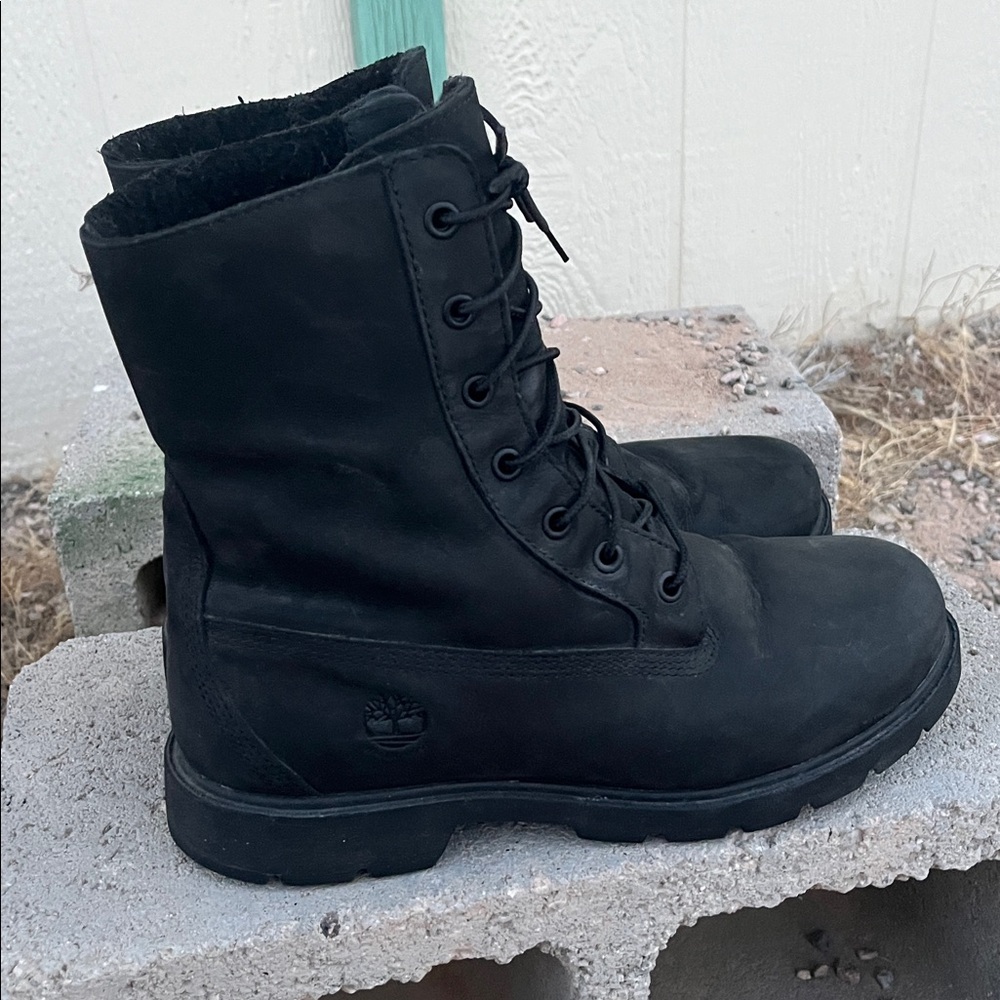 Timberland Women's Linden Woods Teddy Fleece Fold-Down Boots Size 9